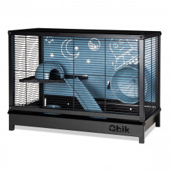 Descubre KUBIQ Hámster 122 Negro Mate en la sección Jaulas para hámsters